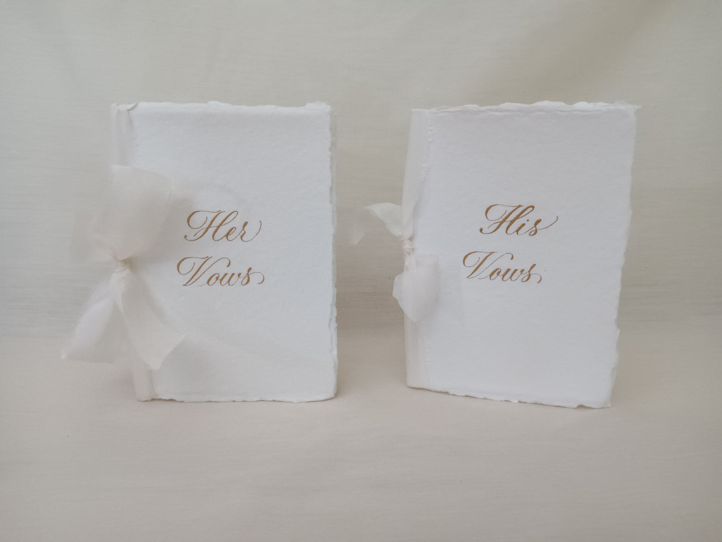 His and Her Vow Book Pair