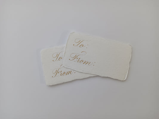 To/From Gift Tags -Set of 5-