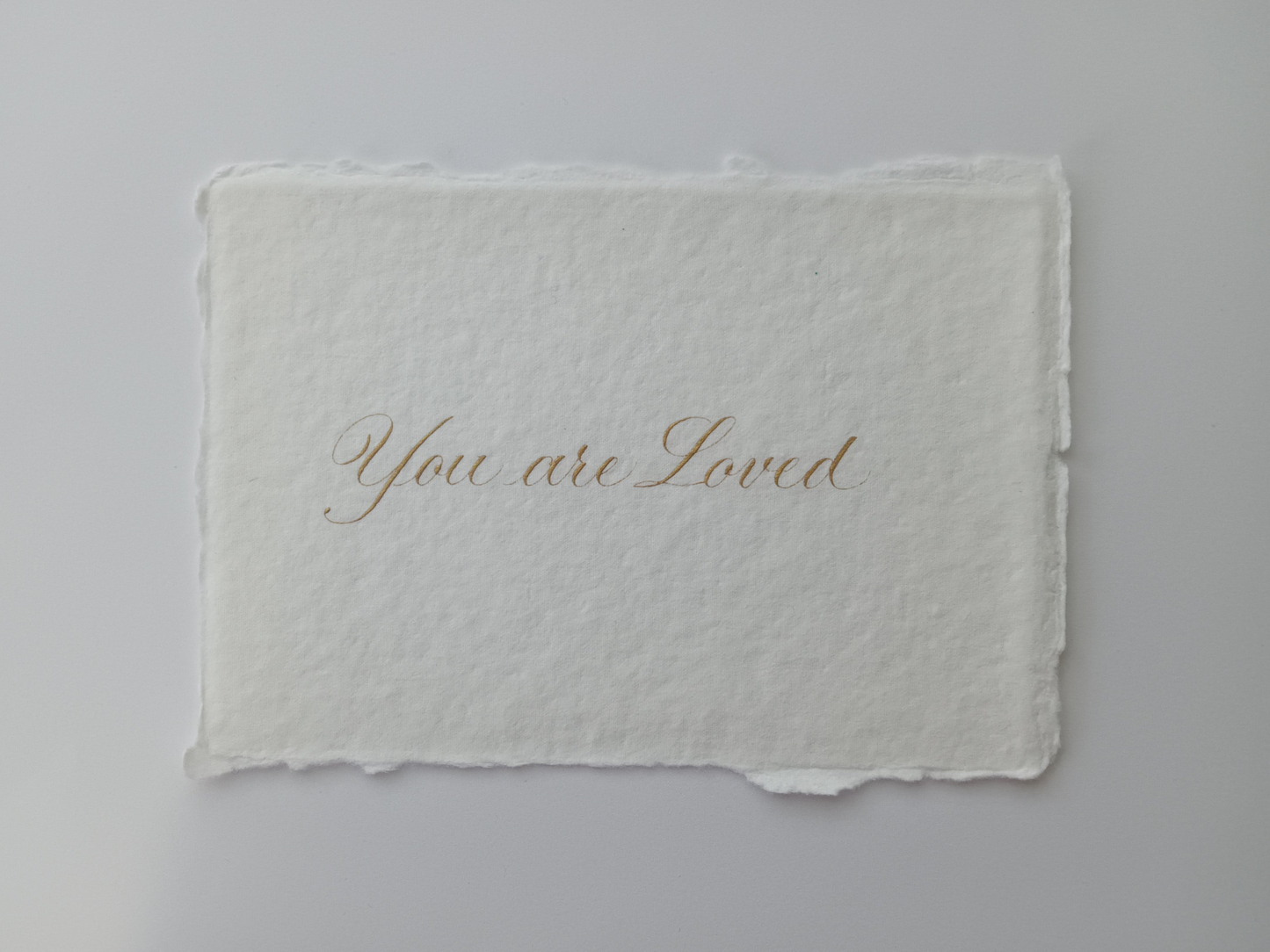 "you are loved" affirmation 4.25"x6.25"