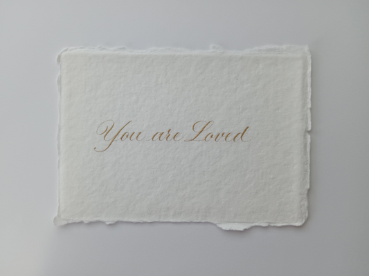"you are loved" affirmation 4.25"x6.25"